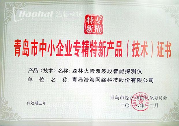 青岛市中小企业专精特新产品（技术）证书-处理-620